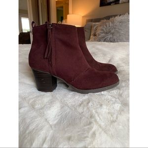 Suede Ankle Booties size 8